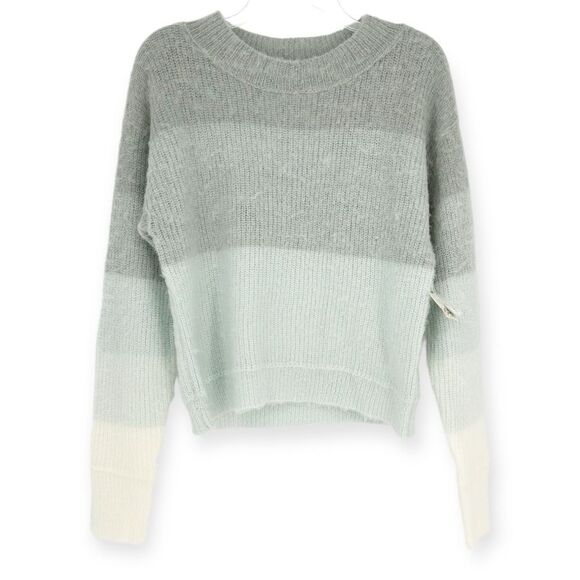 FREE PEOPLE NWT Autumn Sky Pullover Sweater in Cloud Combo Wool‎ - size S - Picture 2 of 7